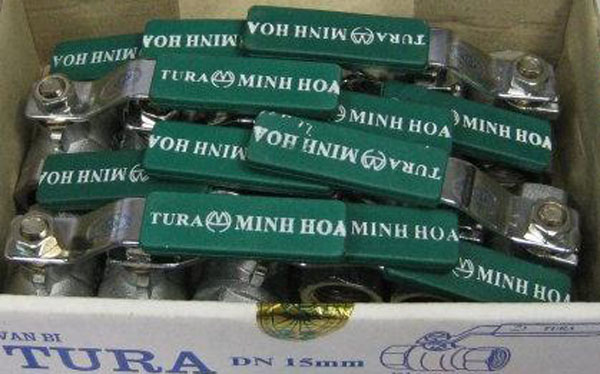 Giá Bán Van Bi Mạ Crom Tay Gạt TURA DN32, DN40, DN50, DN65 Minh Hòa