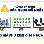 Giá Phụ Kiện Nhựa Đệ Nhất (HDPE, PPR, uPVC) - Chiết Khấu Cao 2021