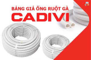 [Bảng Giá] Ống Nhựa Mềm uPVC Luồn Dây Điện CADIVI (Ruột Gà)