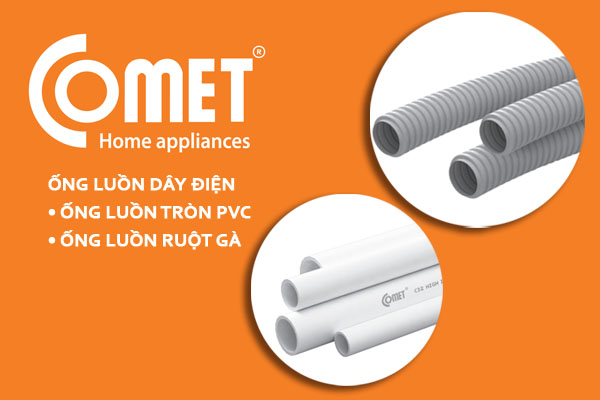 [Báo Giá] Ống Luồn Dây Điện PVC - Hãng COMET