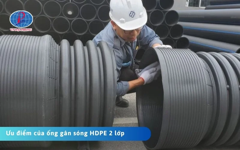 Ưu điểm của ống gân xoắn HDPE 2 lớp