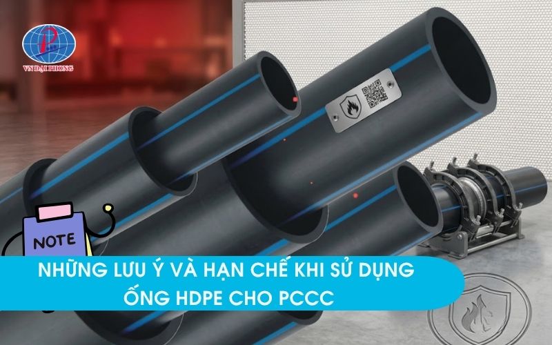 Những lưu ý và hạn chế khi sử dụng ống HDPE cho PCCC